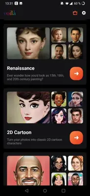 Voilà AI Artist android App screenshot 1